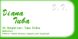 diana tuba business card